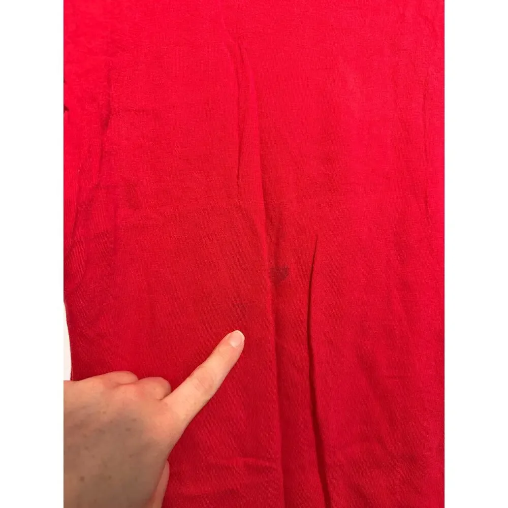Vintage Started Single Stitch MEGADETH T Shirt Red Small Adult - Picture 4 of 13